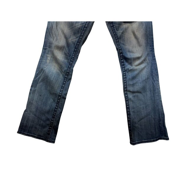 Rock Revival Eva Boot Cut Jeans Size 29 Distressed Denim Blue Womens - Picture 9 of 16